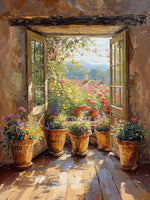 Vibrant Garden With Blossoming Flowers II