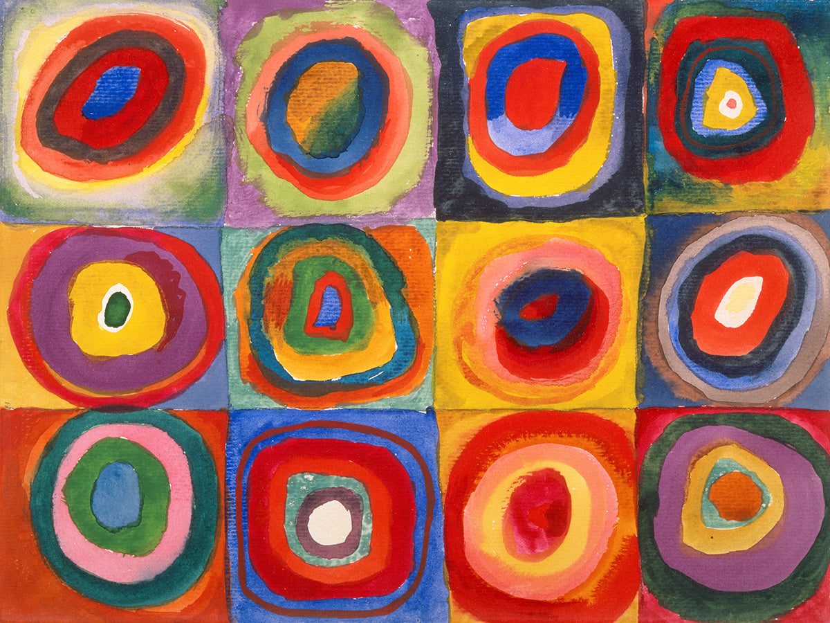 Farbstudie - Quadrate und...