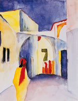 August Macke - Blick in eine Gasse