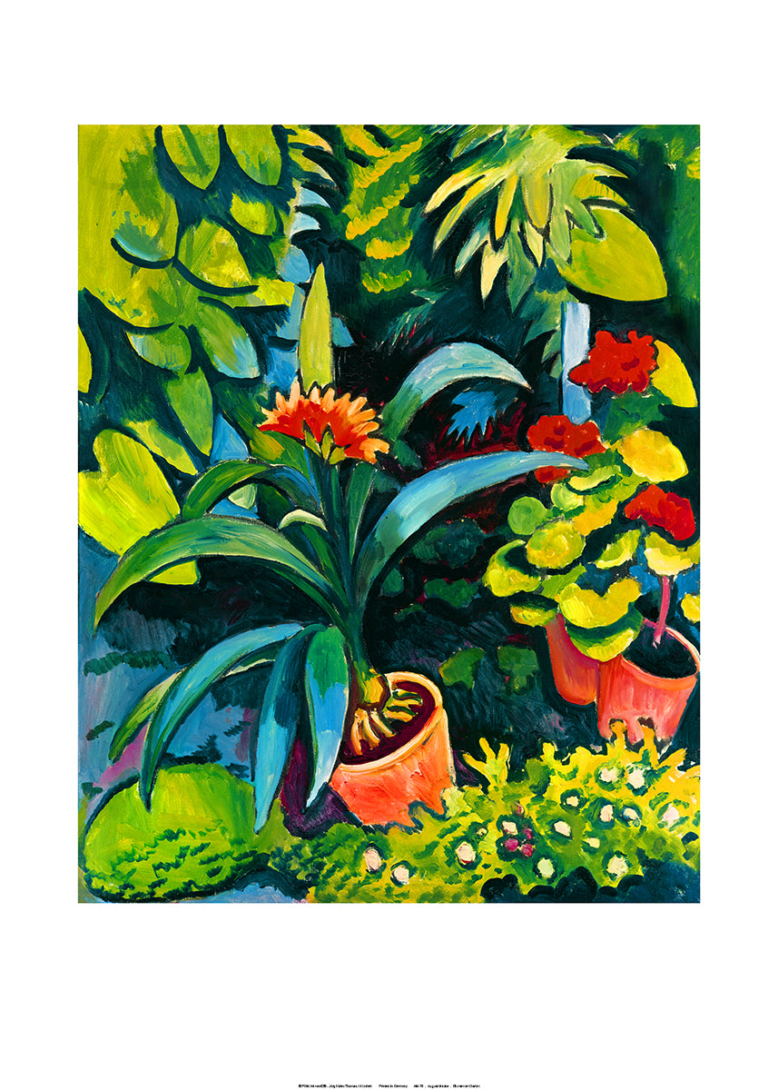 August Macke - Blumen im Garten