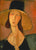 Amadeo Modigliani - Jeanne Hebuterne mit großem Hut