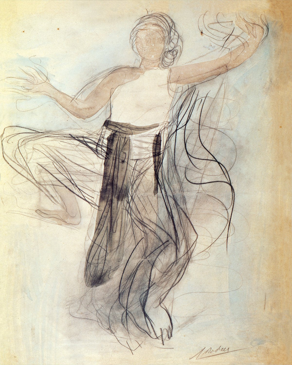 Auguste Rodin - Danseuse cambodgienne de face