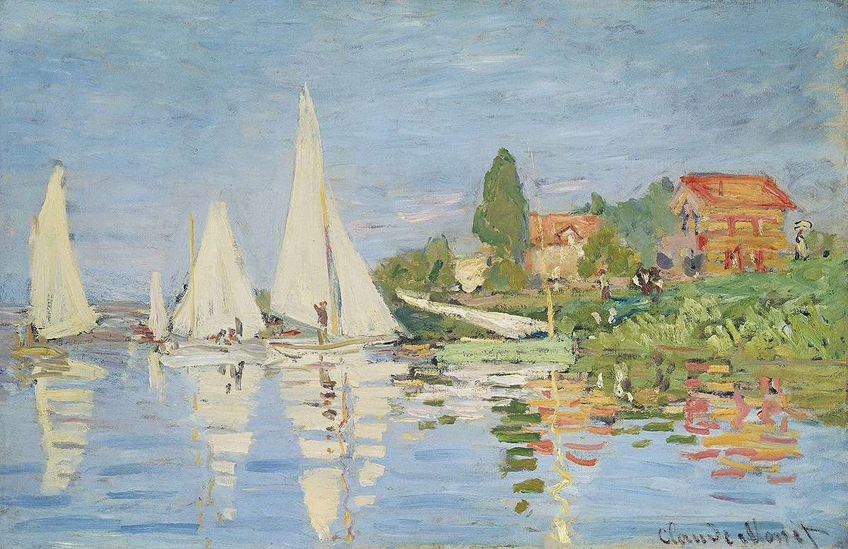 Claude Monet - Regattaboote in Argenteuil
