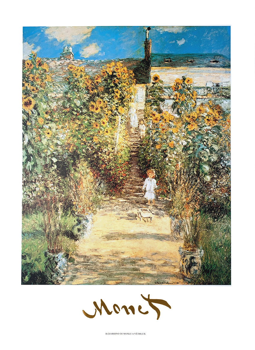 Claude Monet - The Monet's Garden at Vétheuil