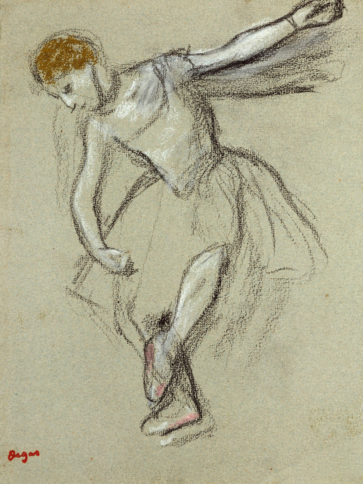 Edgar Degas - Tänzerin im Profil