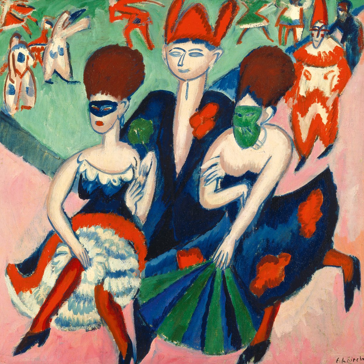 Ernst Ludwig Kirchner - Maskentänzer