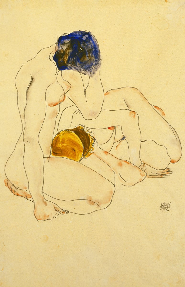 Egon Schiele - Zwei Freundinnen