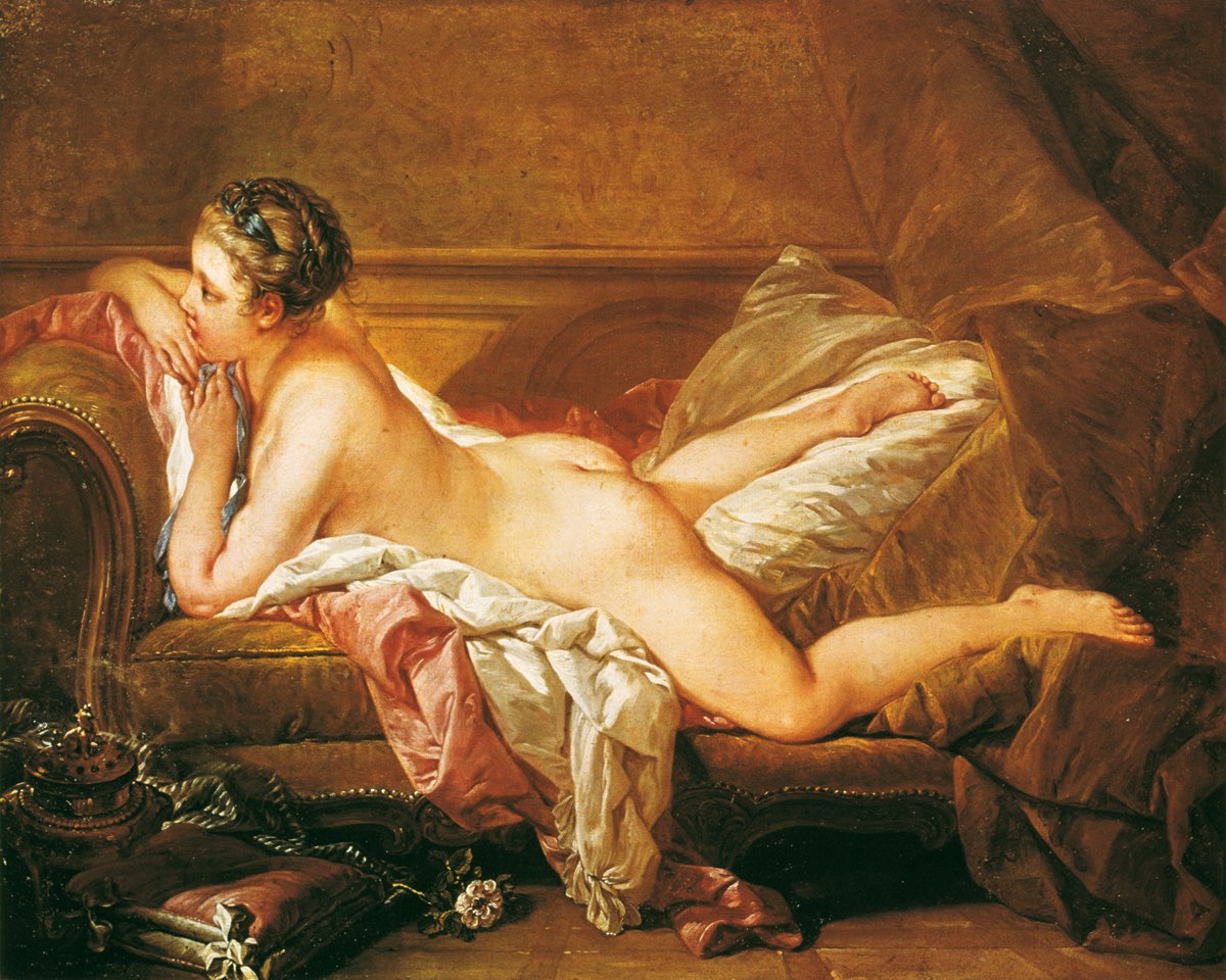 Francois Boucher - Ruhendes Mädchen