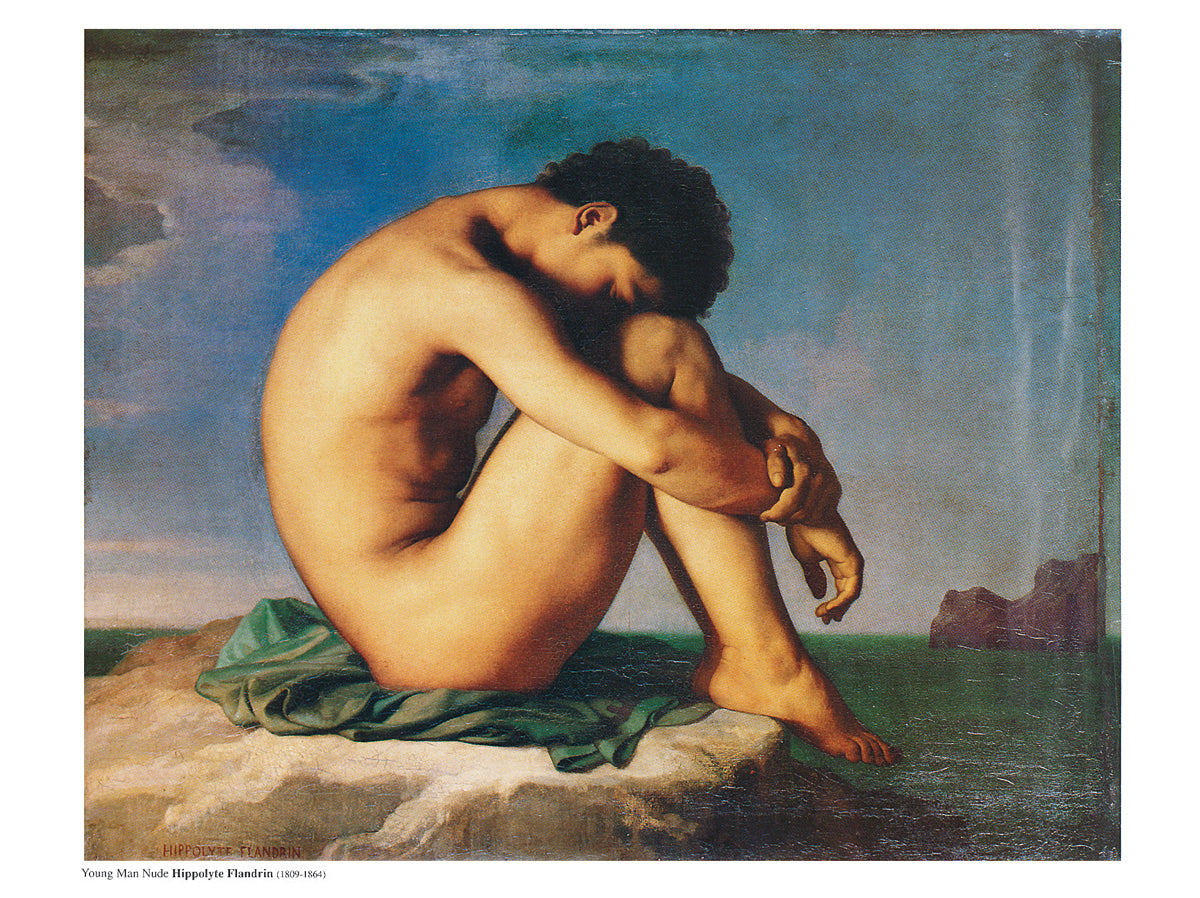 Hippolyte Flandrin - Young Man Nude