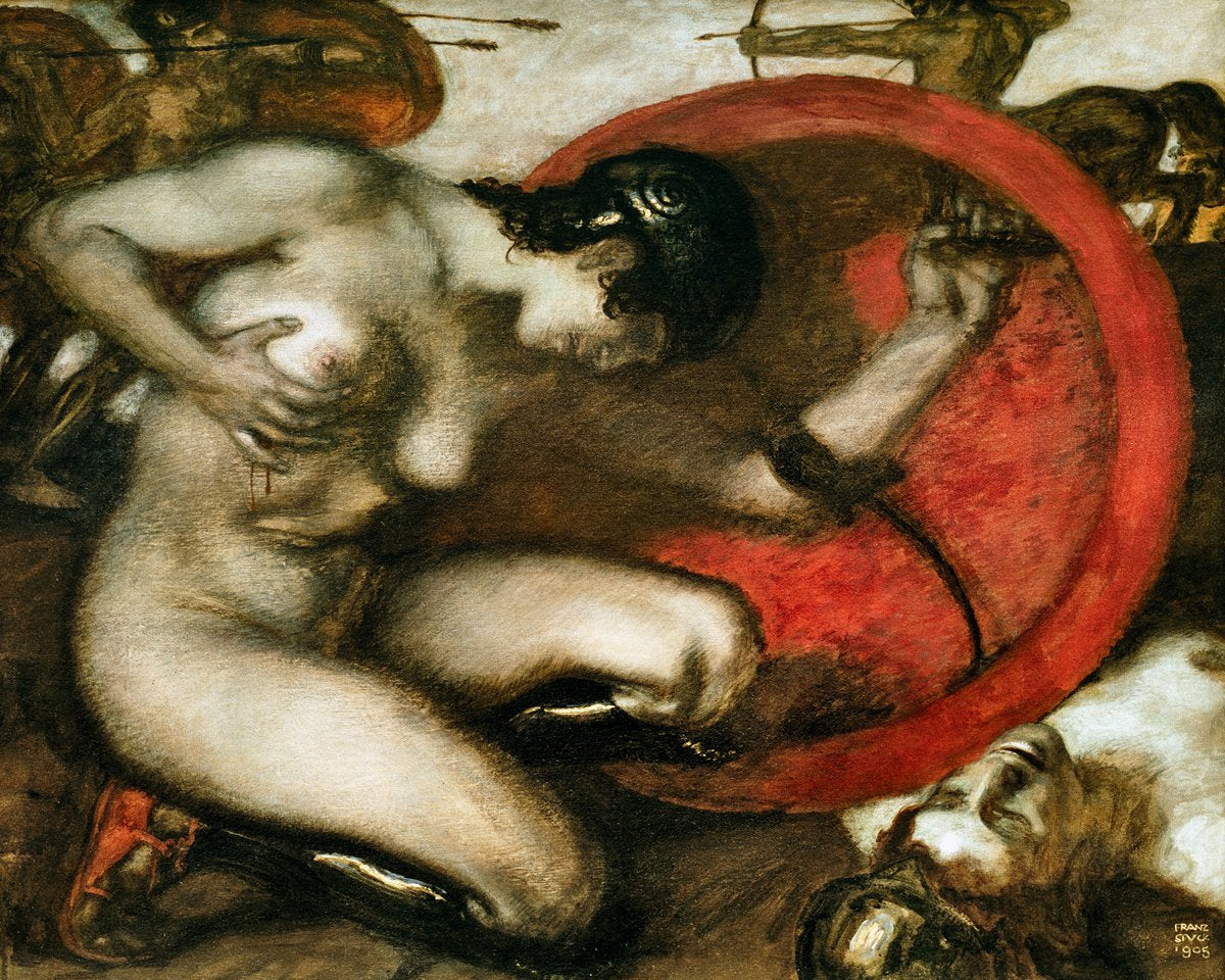 Franz Von Stuck - Die verwundete Amazone