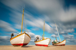 Fischerboote am Slettestrand