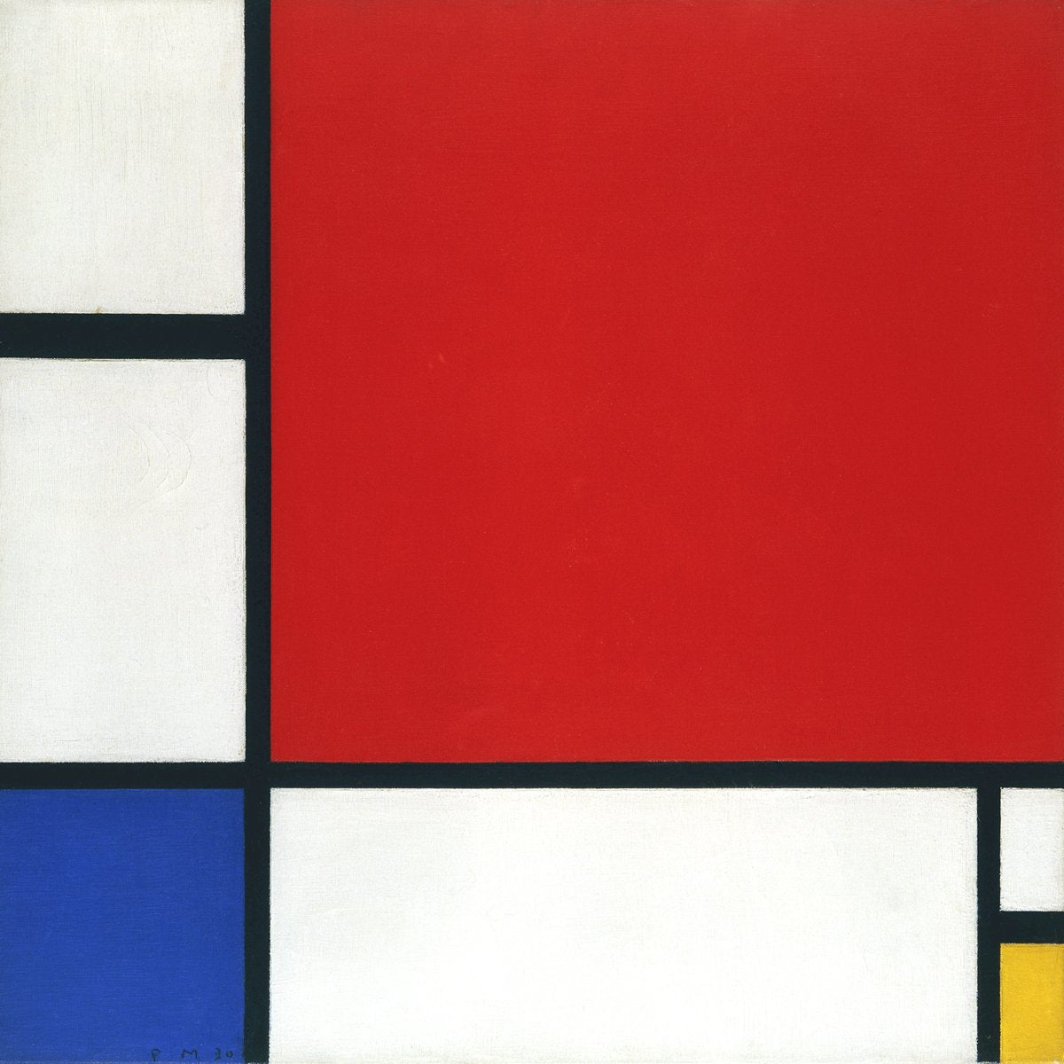 Piet Mondrian - Komposition mit Rot, Gelb und Blau