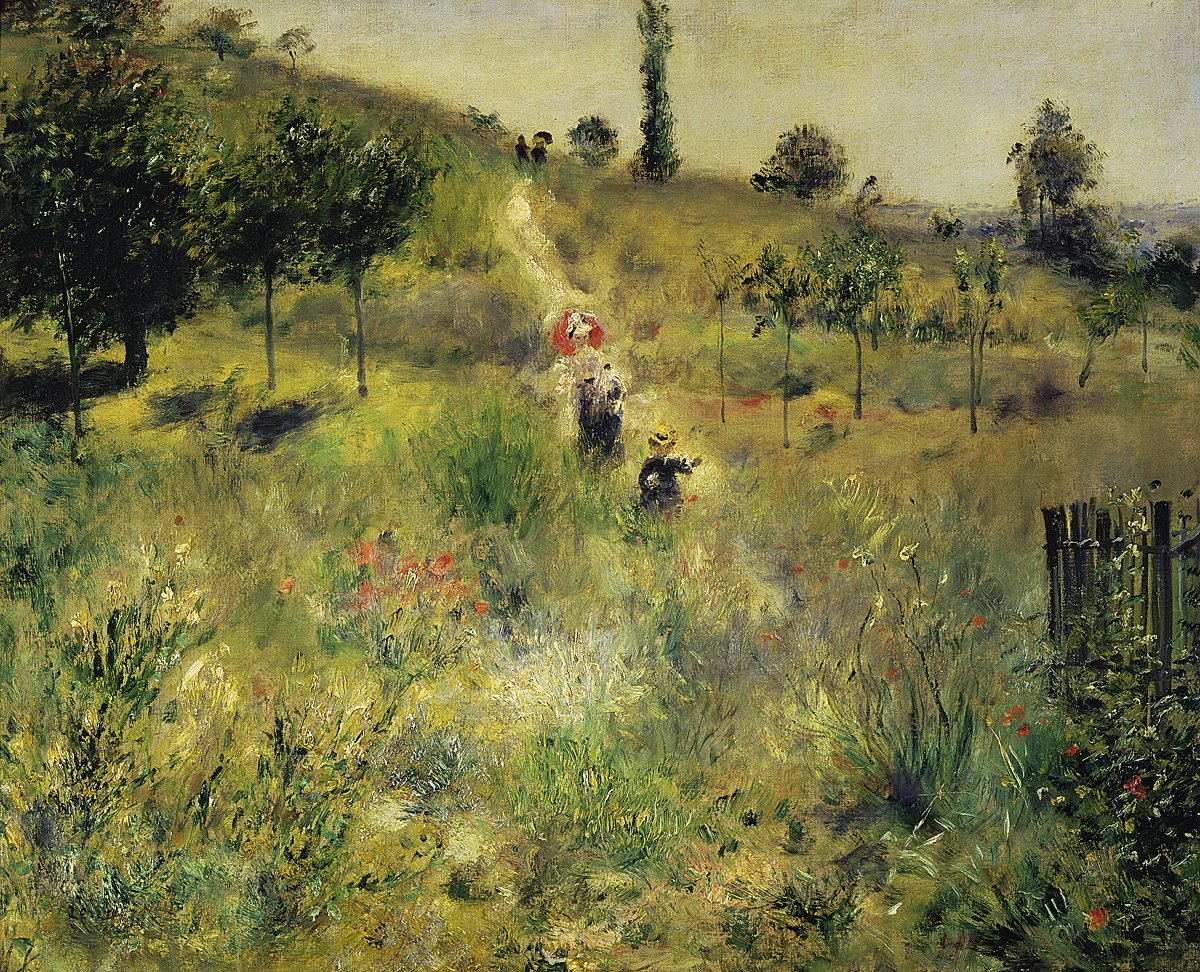 Auguste Renoir - Ansteigender Weg im Grünen