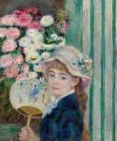 Frau mit einem Fächer