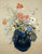 Odilon Redon - Blumenstrauß in blauem Krug