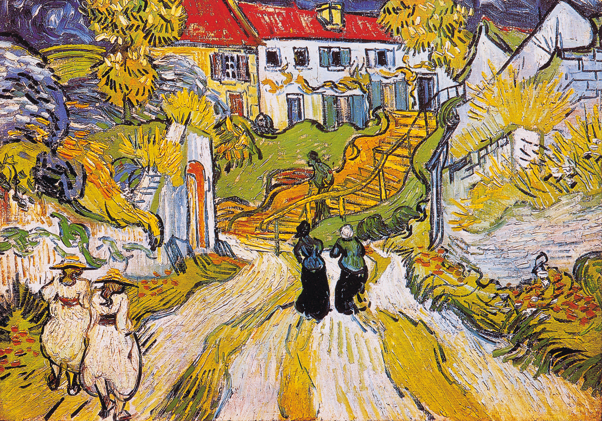 Vincent Van Gogh - Weg und Treppe in Auvers