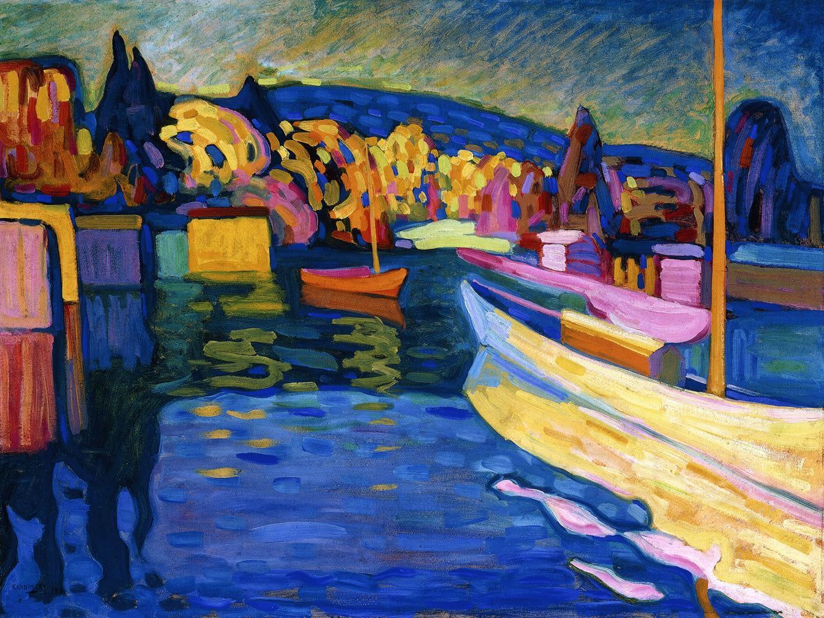 Wassily Kandinsky - Herbstlandschaft mit Booten