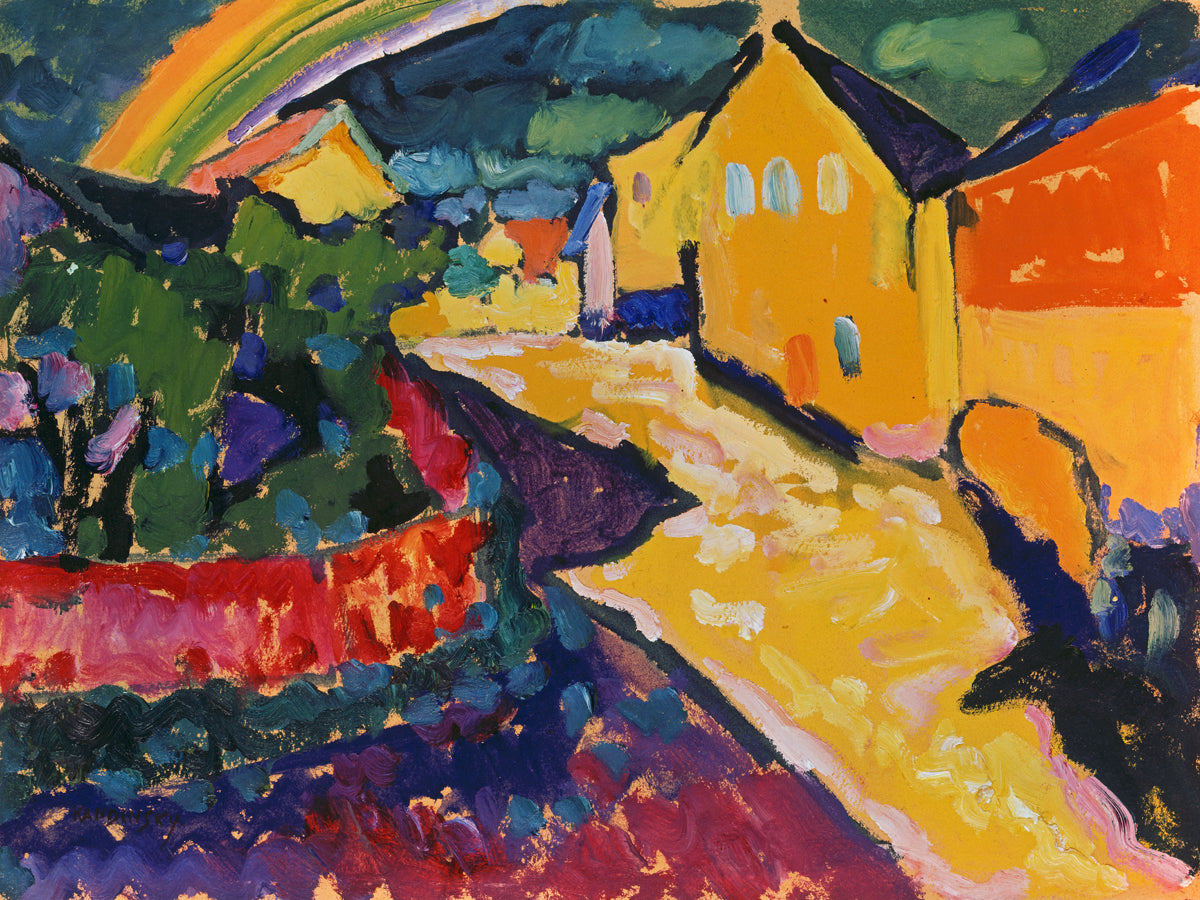 Wassily Kandinsky - Murnau mit Regenbogen