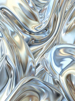 Fluid Silver Waves