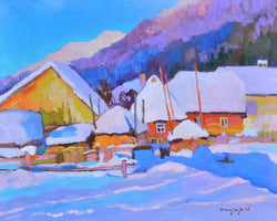 Vibrant Winter Village