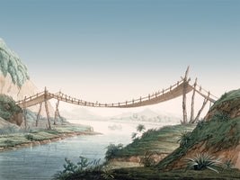 Pont de cordage près de Penipé