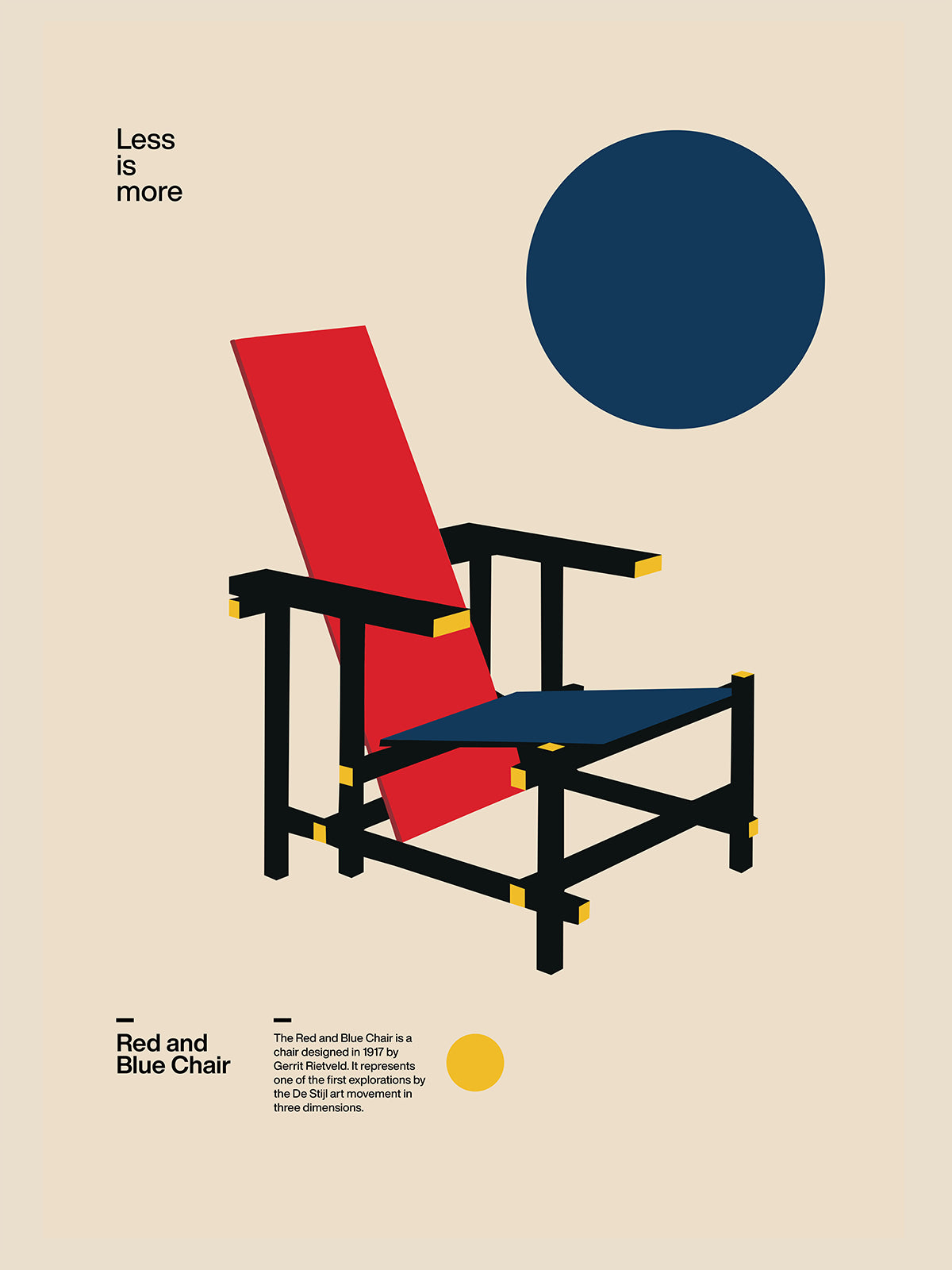 Rietveld Red and Blue Chair