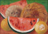 Stillleben mit Kokosnüssen und Melonen