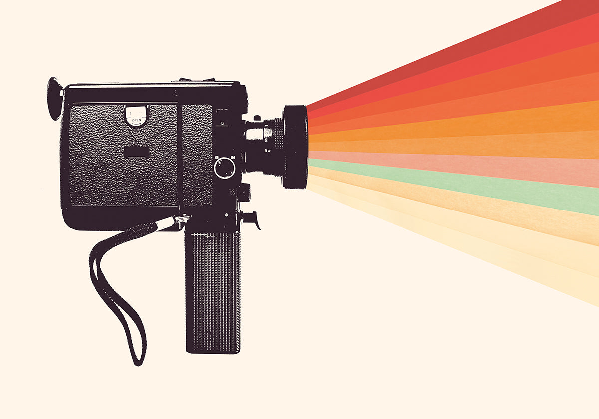 Movie Camera Rainbow