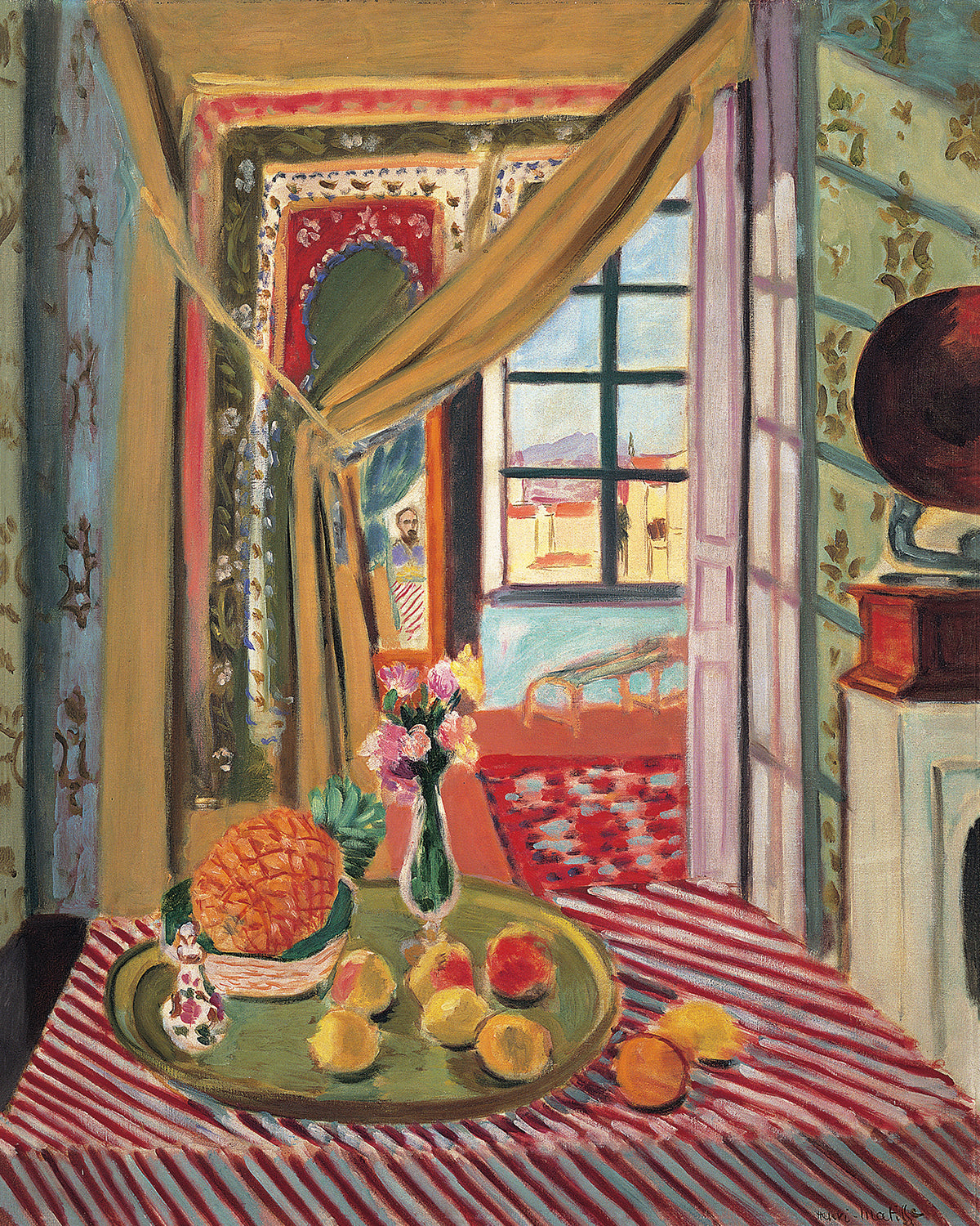 Interieur mit Phonograph