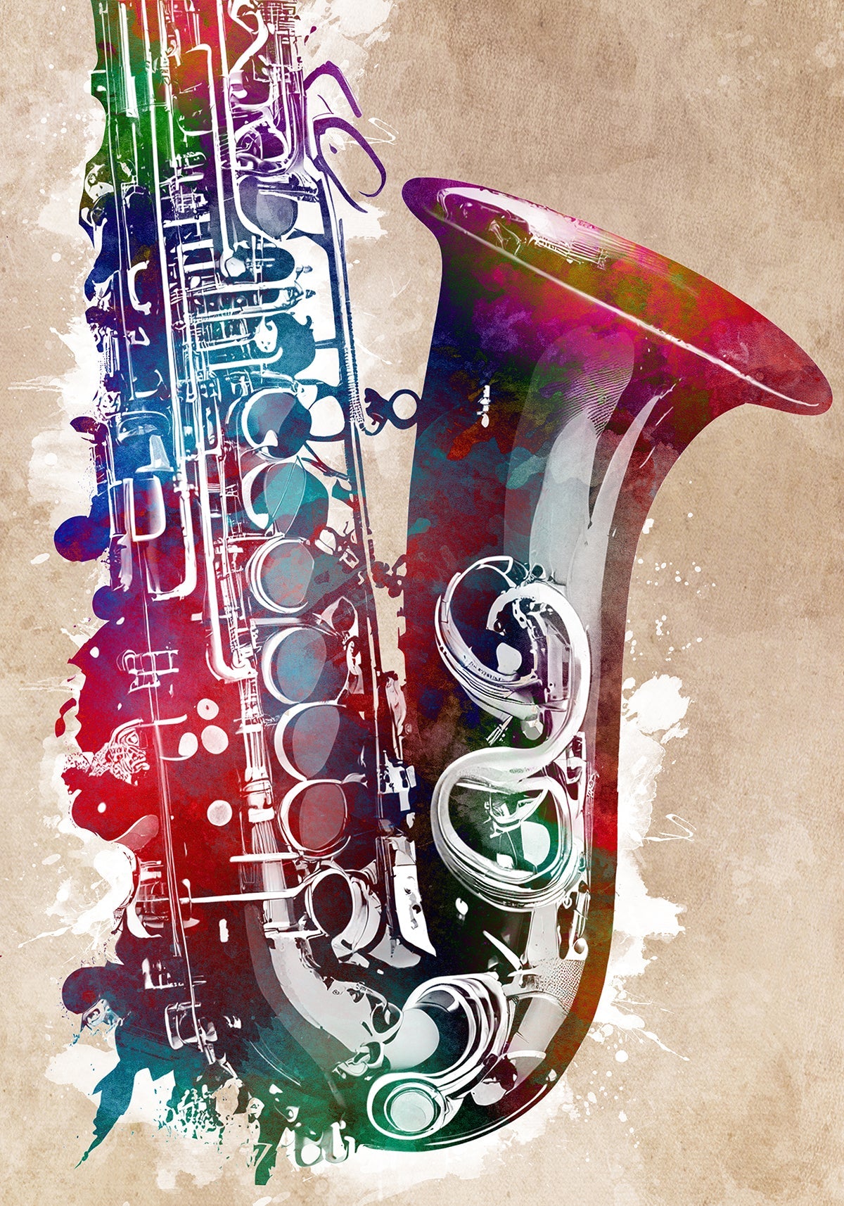 Saxophone music art