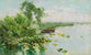 Uferlandschaft mit Seerosen