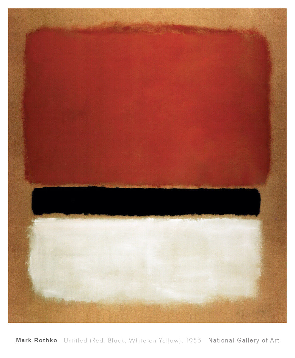 Untitled Red Rothko Untitled (Red, Black, White on Yellow), 1955 von Mark Rothko ...