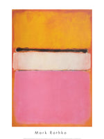 White Center (Yellow, Pink and Lavender on Rose), 1950