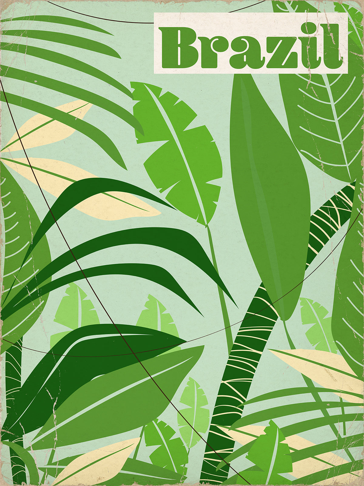 Brazil Vintage Travel Poster