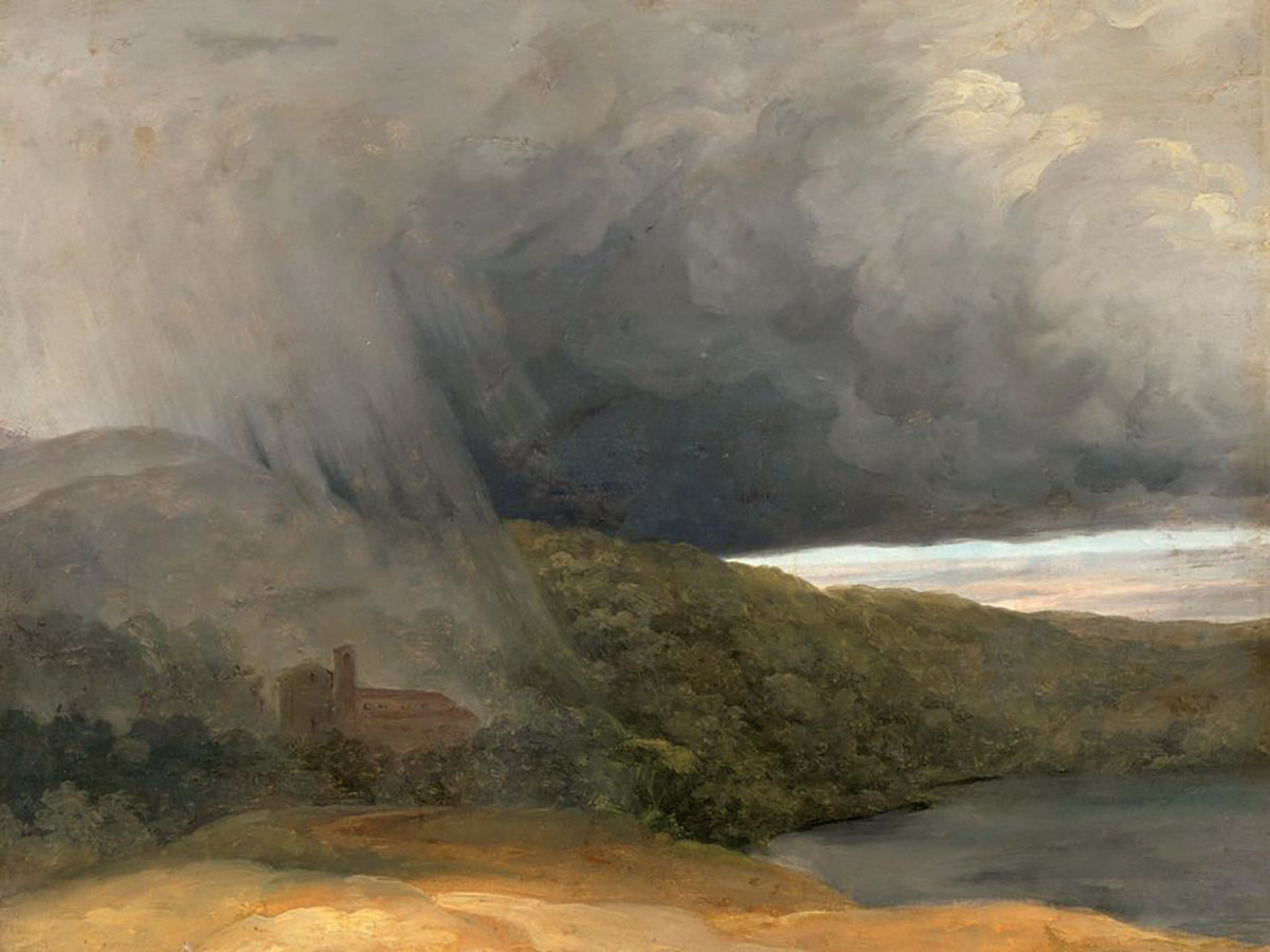 L’orage au bord d’un lac