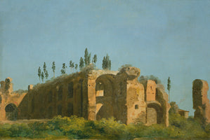 A la villa Farnèse: les ruines