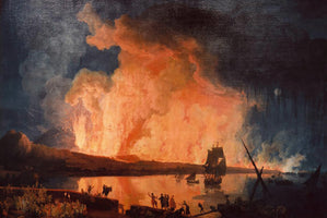 Eruption of Vesuvius, as seen from the Ponte della Maddalena