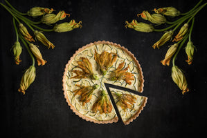 Zucchini Flower Tart