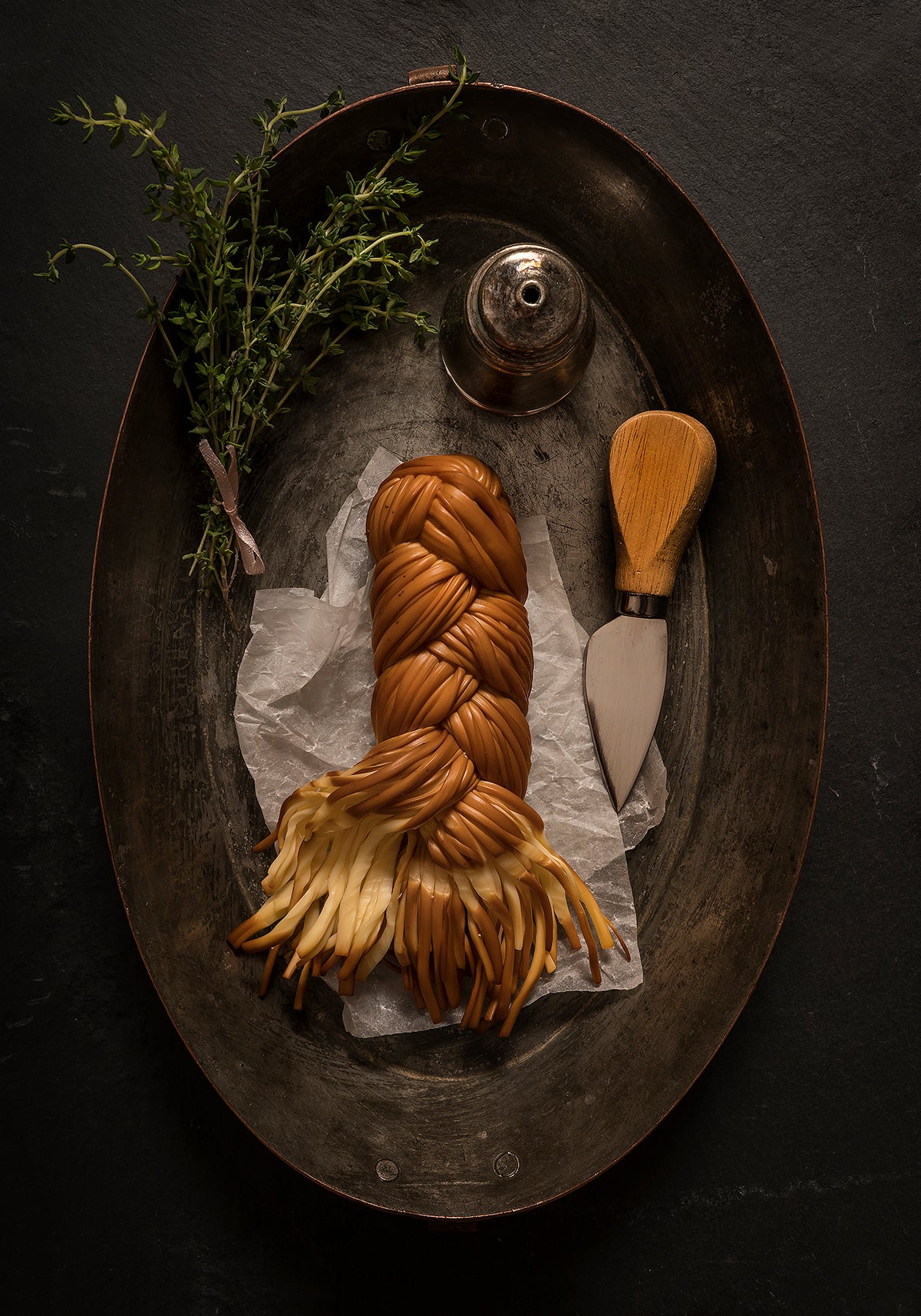 Rustic Braided Cheese