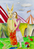 Circus Performers with Rabbits