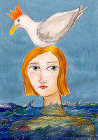 Girl with King Seagull