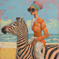 Chic Zebra Beach