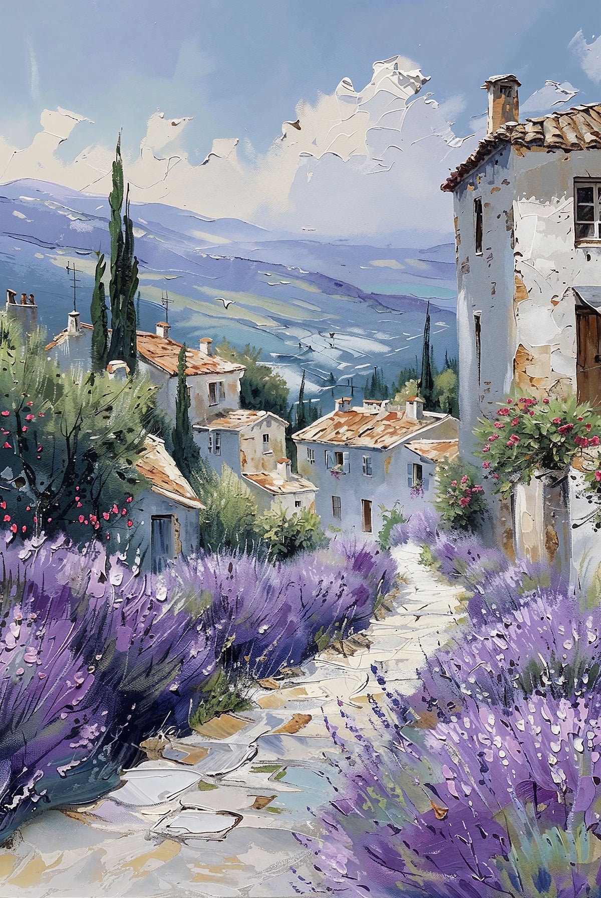 Vibrant Garden With Blossoming Flowers III