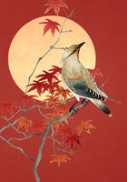 Elegant Bird Autumn Moon