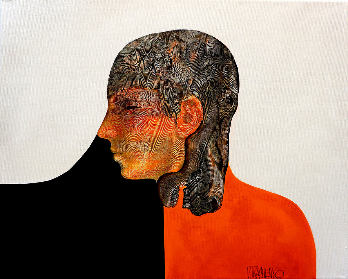 Contemplative Orange Face