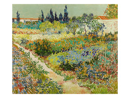 Blühender Garten mit Pfad I