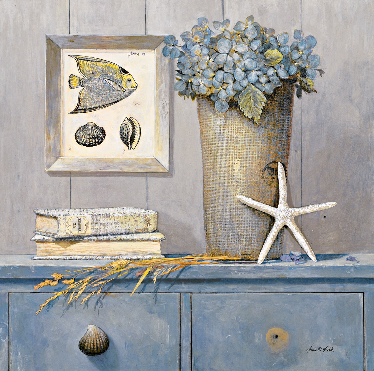 St. Tropez Botanical von Arnie Fisk | Wandbilder von PGM Art worlD