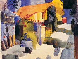 August Macke - Haus im Garten