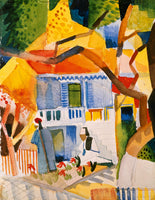 August Macke - Innenhof des Landhauses in St.