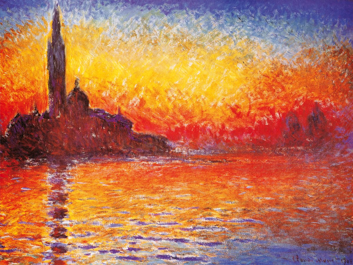 Claude Monet - Venedig bei Sonnenuntergang